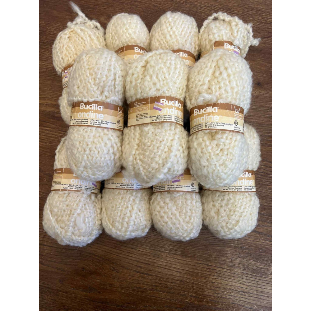 Ondine Bucilla Yarn Skein 1x Lot Vintage DISCONTINUED HTF 50%Wool Made in FRANCE